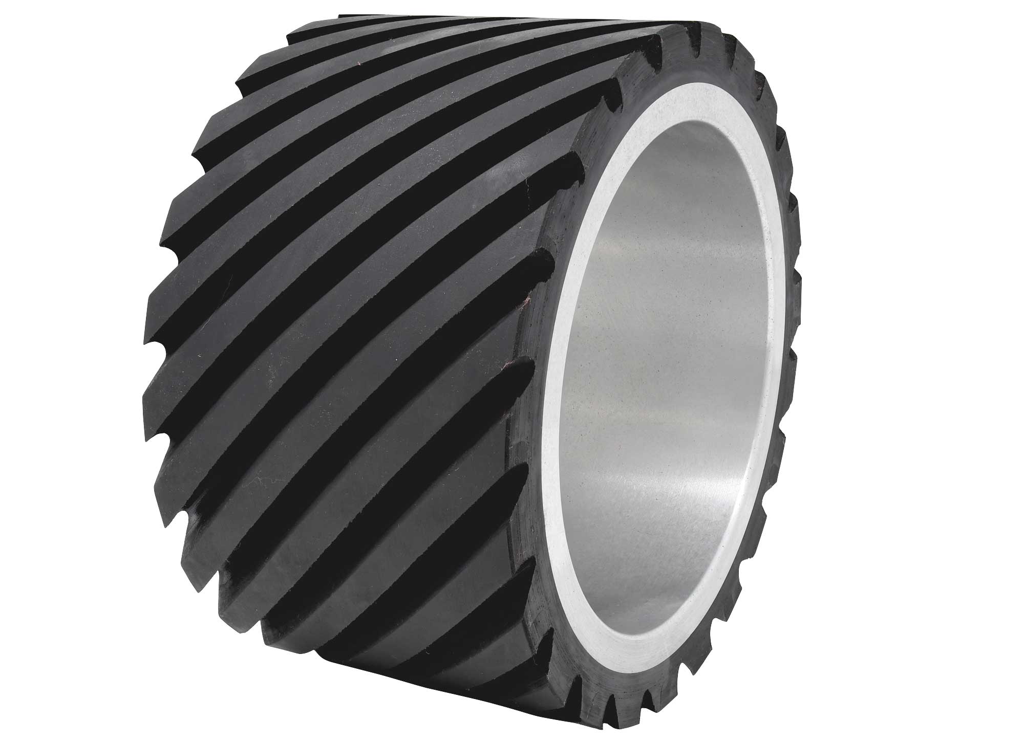 Picture of Burr King 802-4-S-55 7 X 4 Serrated 55 Duro Contact Wheel